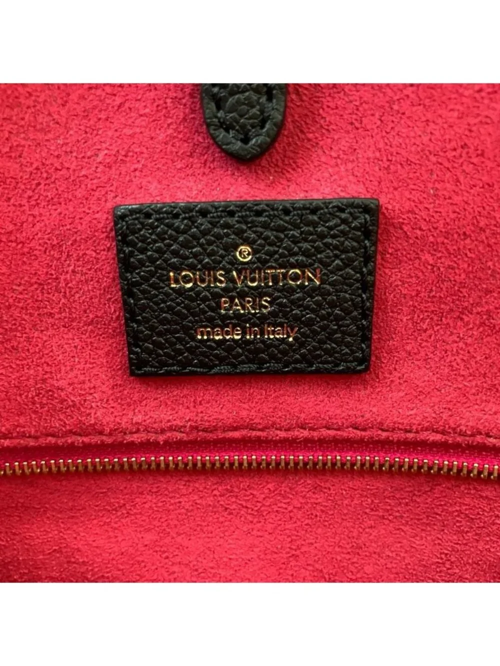 Louis Vuitton Monogram Teddy on the Go GM Leather Tote Black